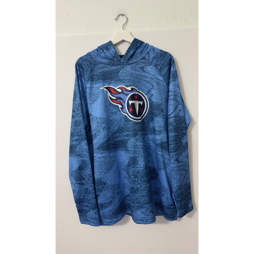 NFL Team Apparel Tennessee Titans Hoodie Mens 2X Blue Camo Pullover NFL Sports